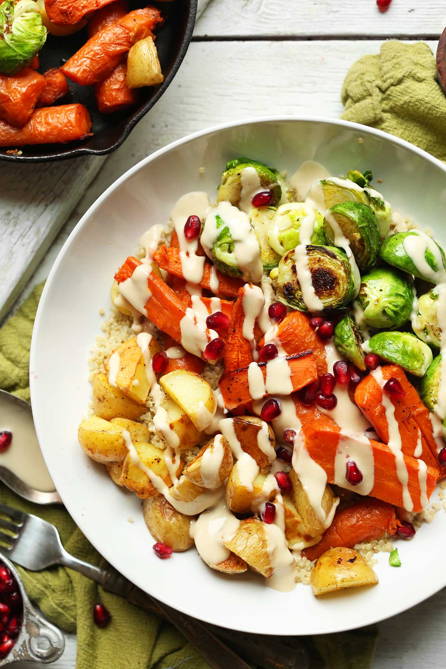 Bowl filled with a protein-packed vegan gluten-free meal