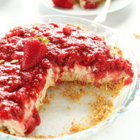 Slice of No-Bake PB&J Pie for our round-up of Memorial Day recipes