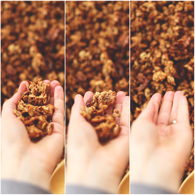 Handfuls of Banana Bread Granola