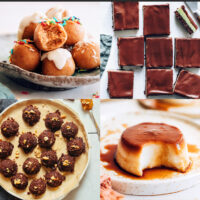 Cake bites, no-bake cookies, flan, and more no-bake vegan desserts